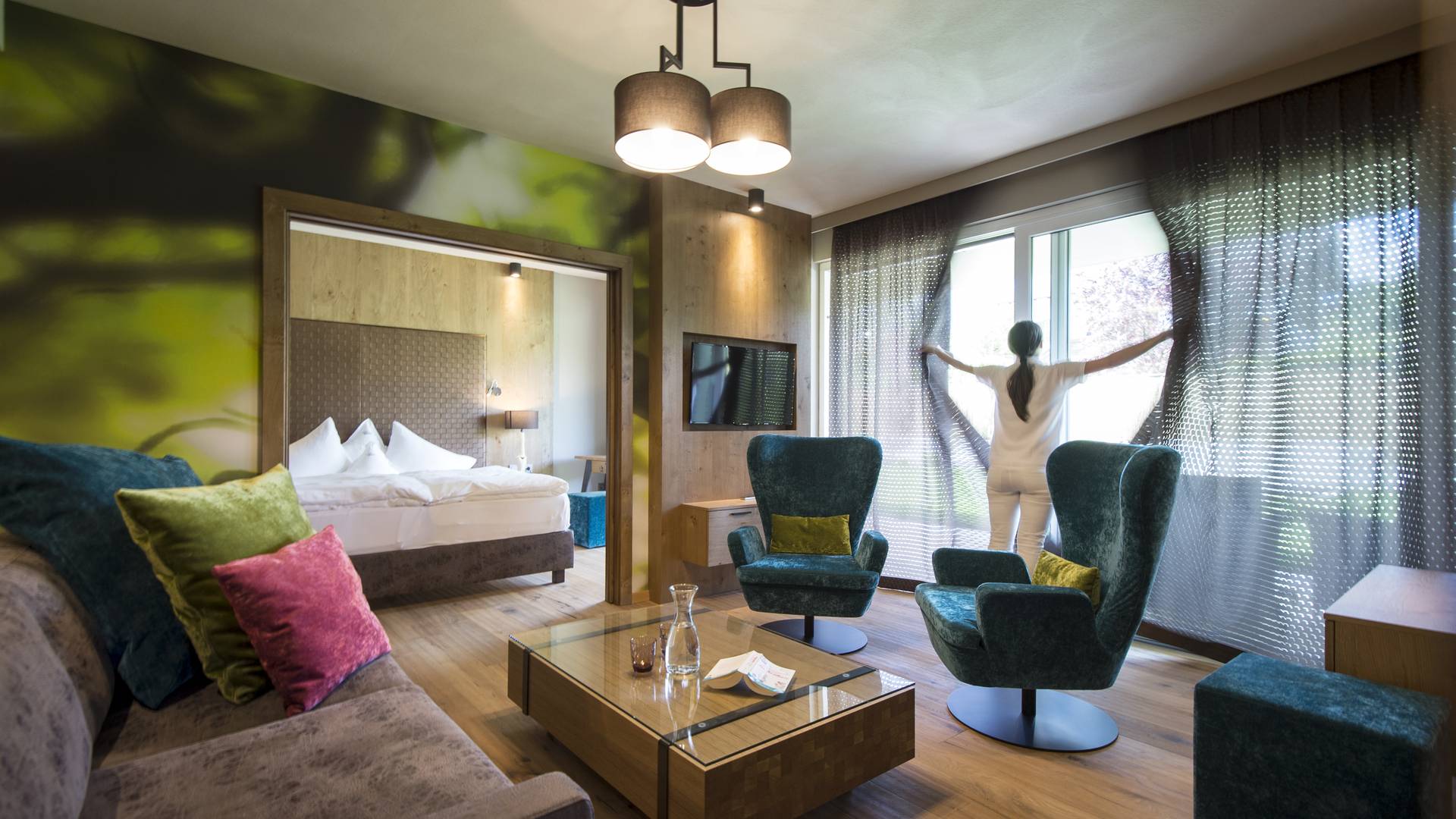Rooms and suites at Gartenhotel Moser