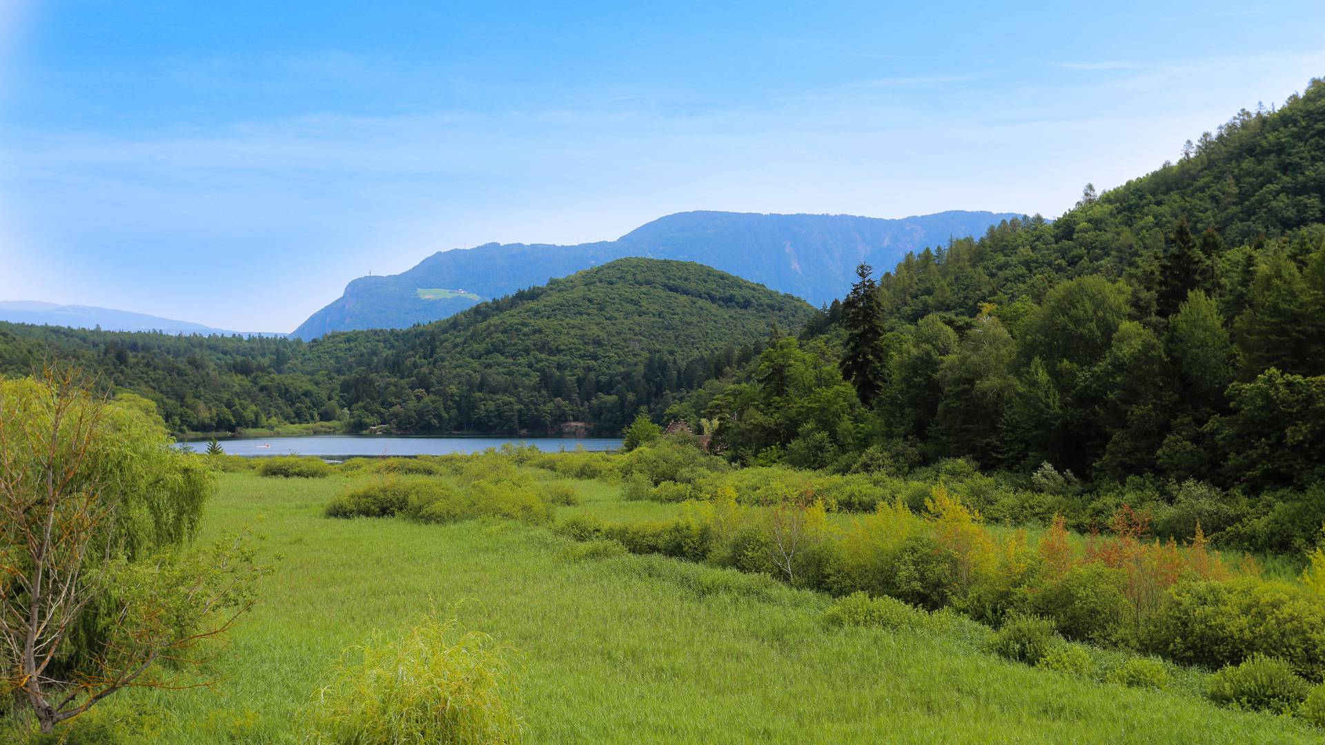 Swimming in lakes in South Tyrol